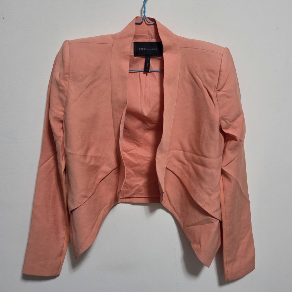 BCBG MaxAzria Orange Cropped Blazer (Preloved)