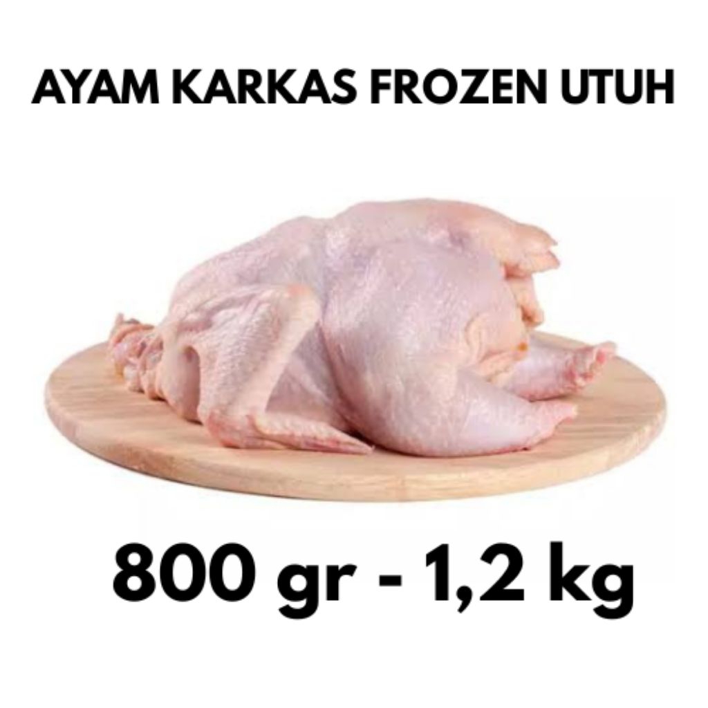 

Ayam Karkas Frozen utuh 800-1,2 kg bisa request potong