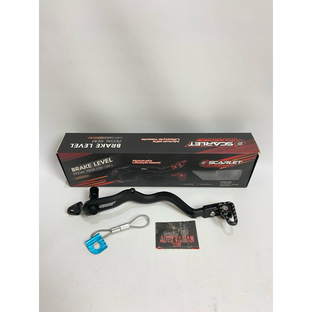 Pedal Rem Lipat Scarlet cnc klx150 |TuasRem Scarlet dtracker150 | Brakelever Scarlet klx/dtracker150