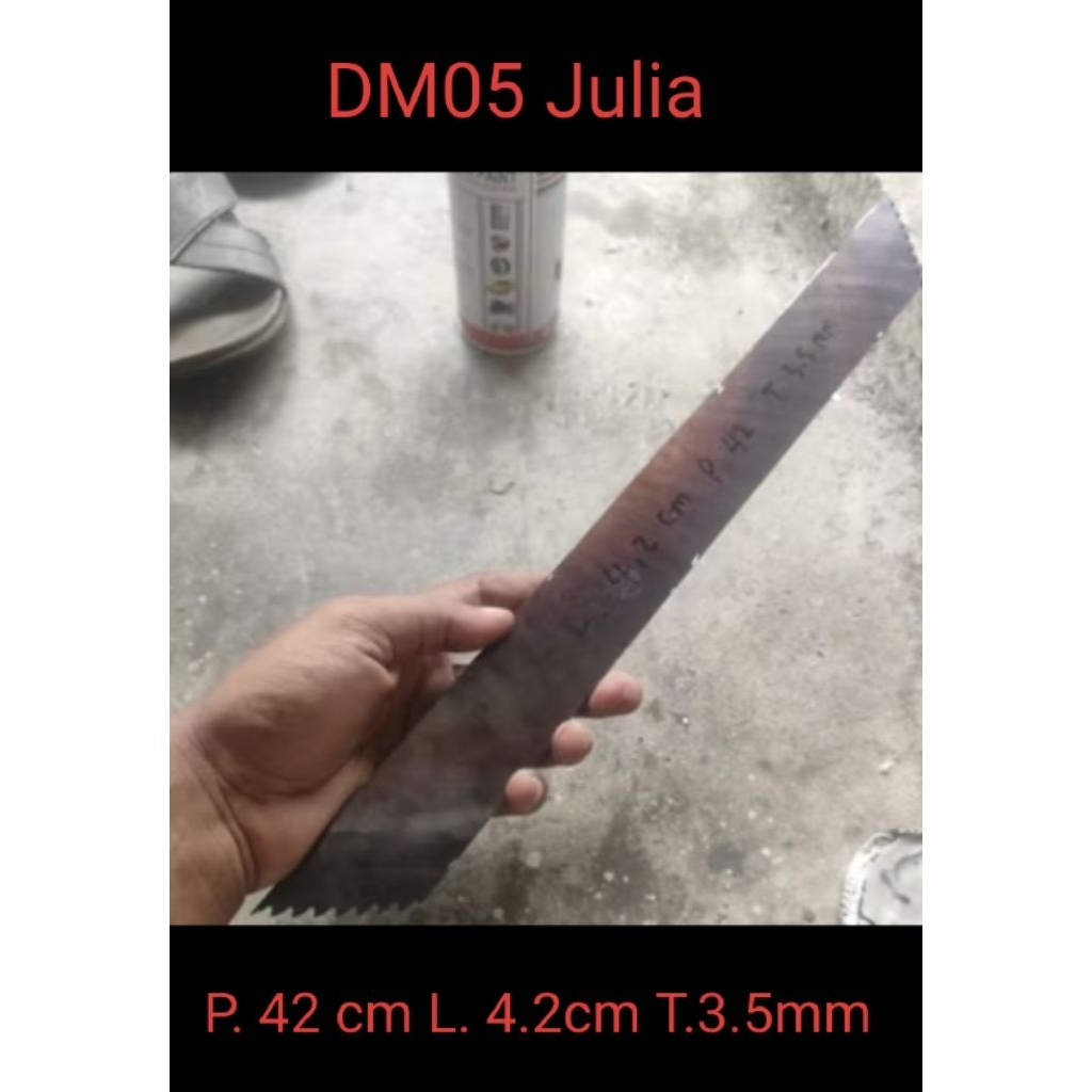 Bahan Pisau Dapur Mentahan Bahan Pisau Seset HSS Julia DM05