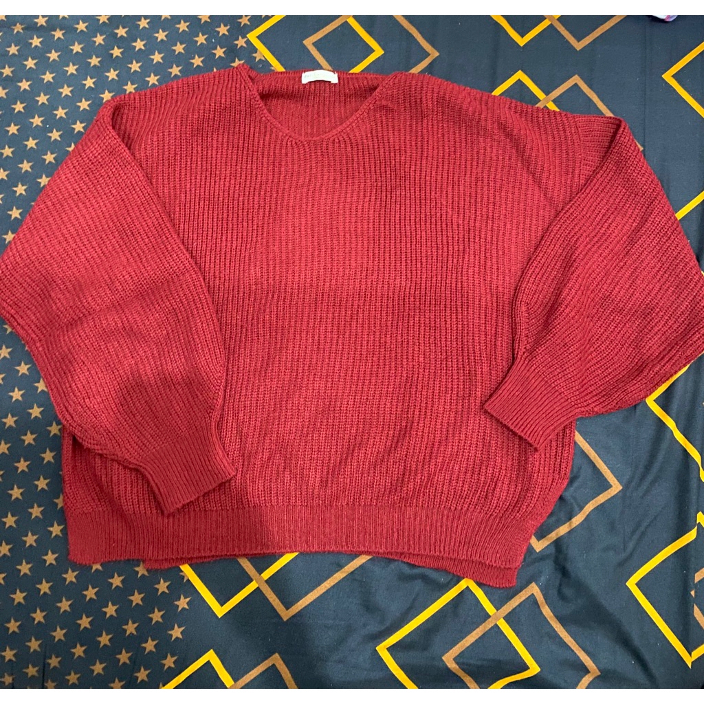 preloved sweater rajut tebal