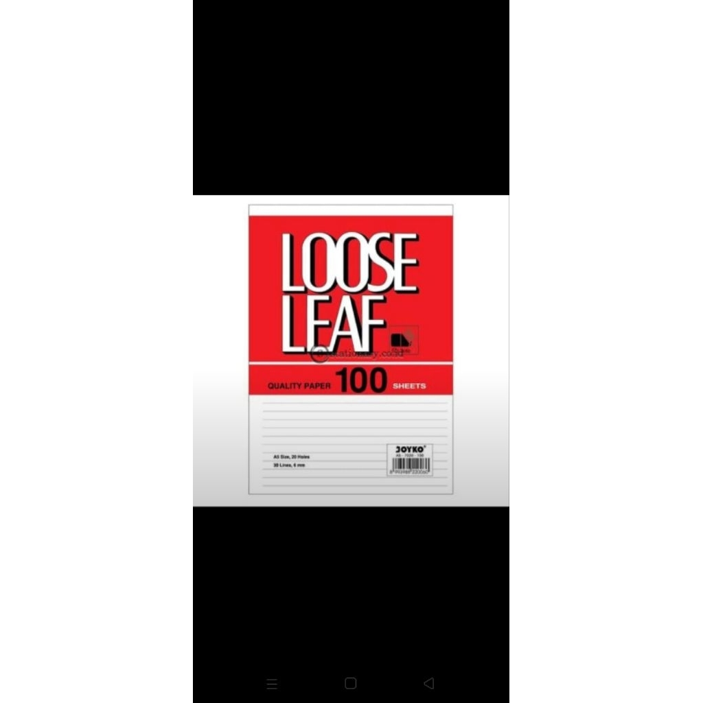 

isi binder buku tulis