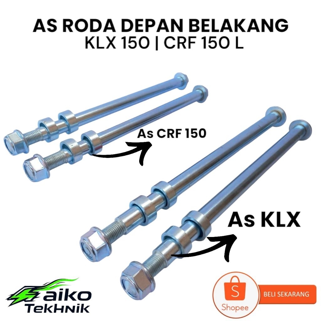 As Swing Arm Roda Depan dan Belakang CRF-150 / CRF 150L /KLX 150L / KLX Supermoto / KLX-150 / KLX BF