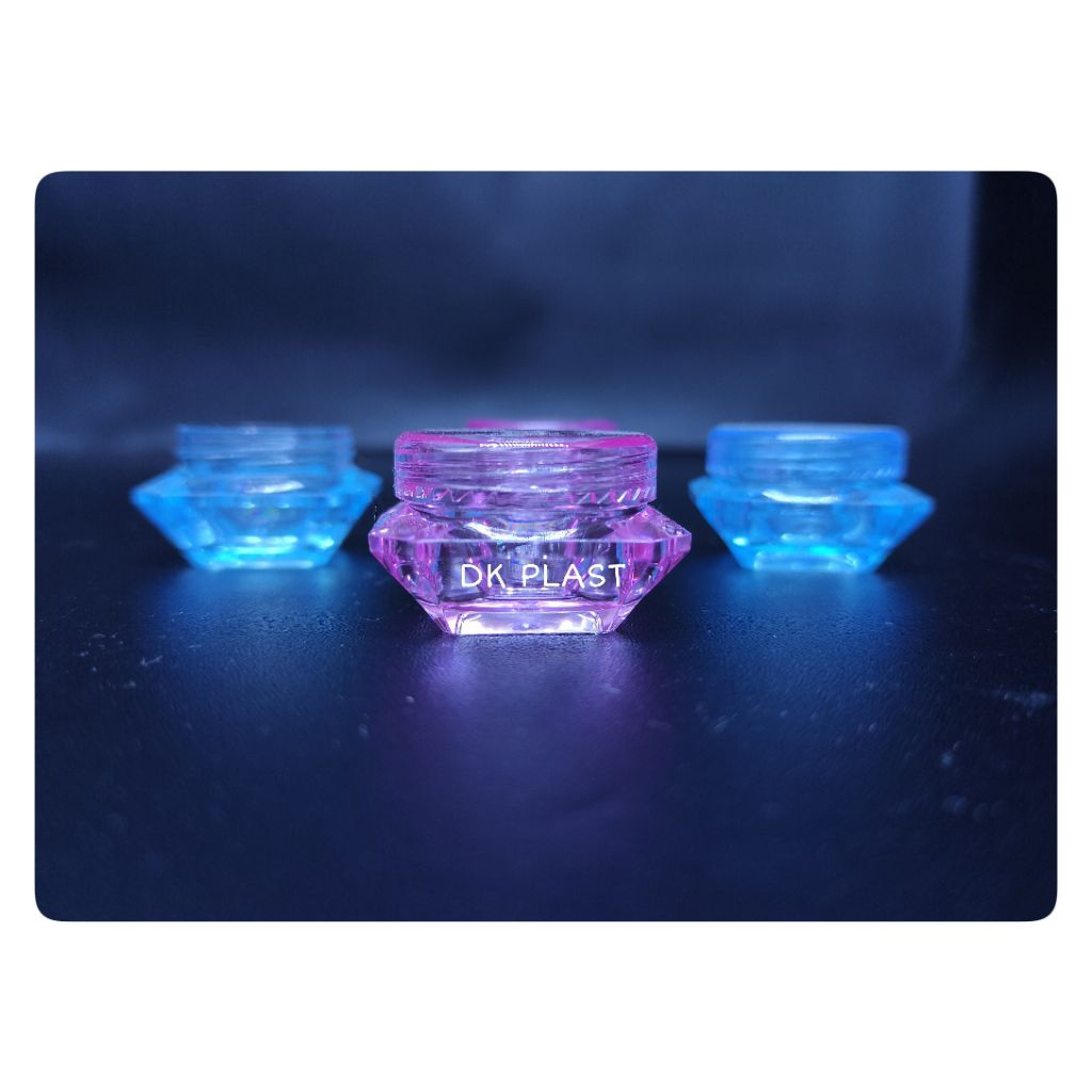 Pot Jar 5gram diamond ISI 10PCS  Pot cream 5gram WARNA RANDOM