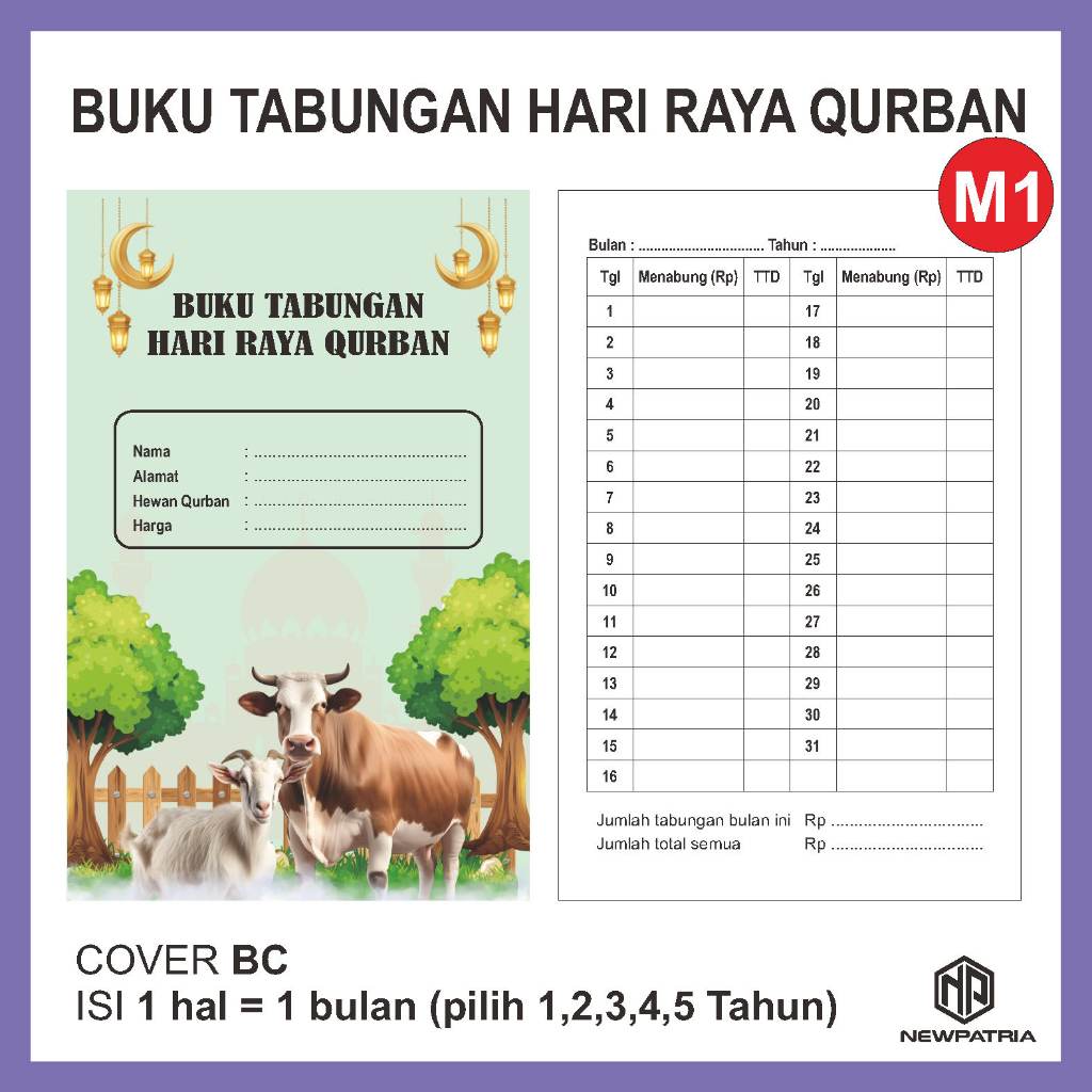 

Buku Tabungan Hari Raya Qurban harga 1 pcs