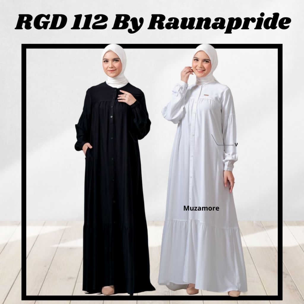 {MUZAMORE} RAUNAPRIDE RGD 112 RAYON PREMIUM GAMIS WANITA POLOS