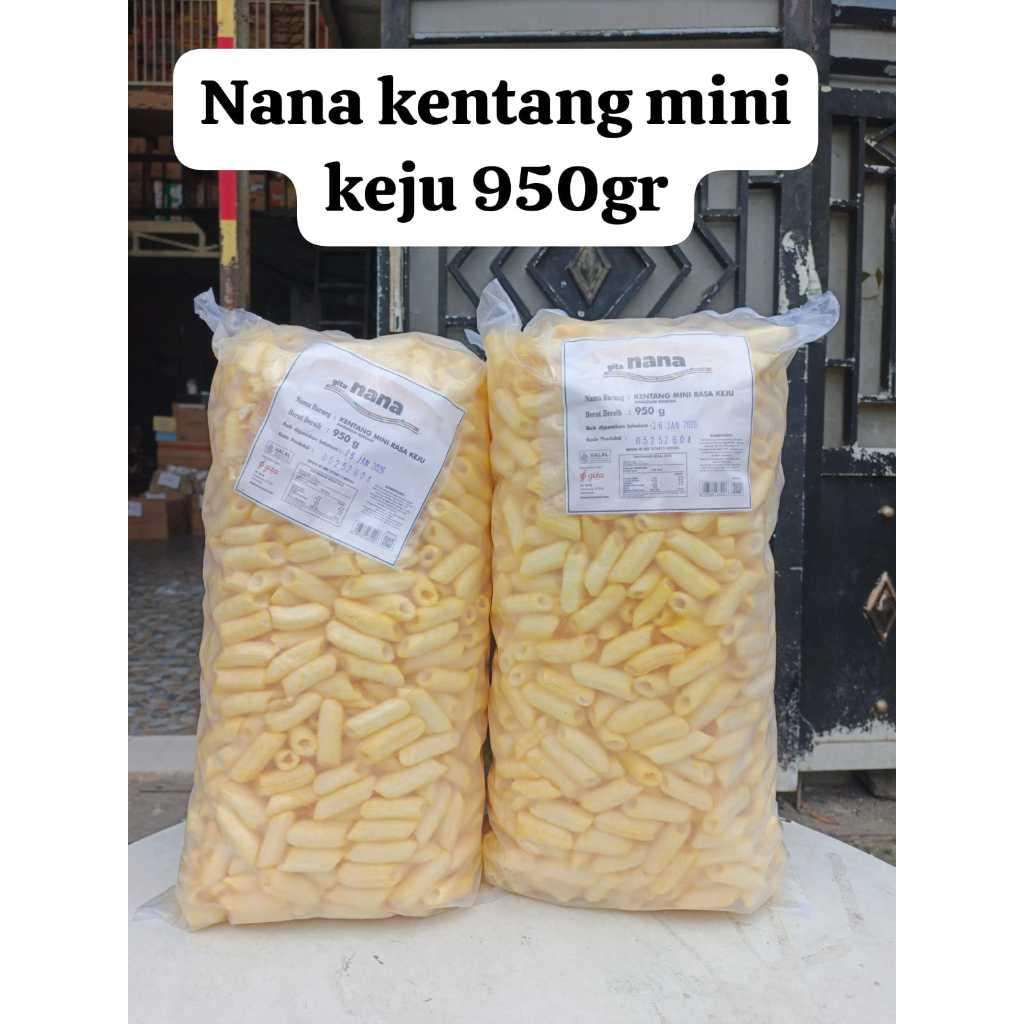 

Nana Kentang Mini Rasa Keju Jajanan Murah 950Gram