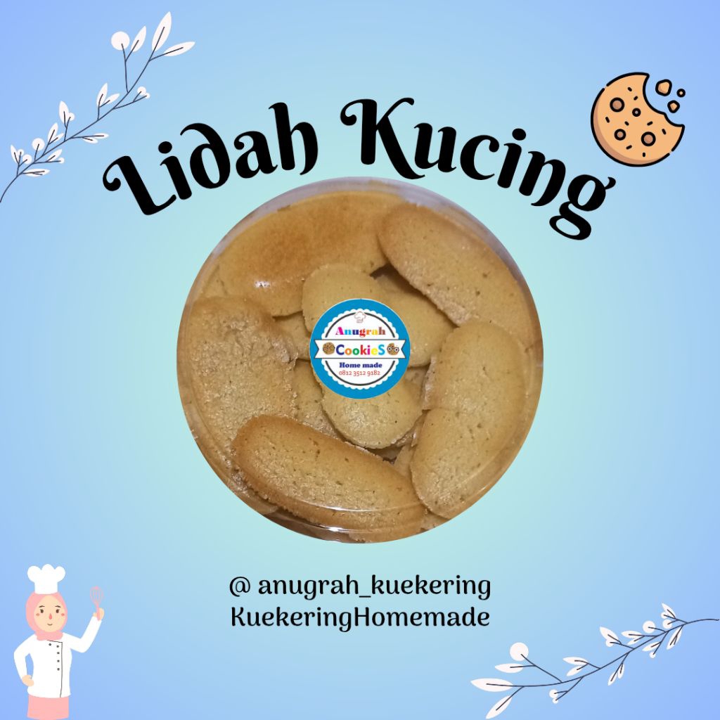 

Kue Kering Lidah Kucing KEMASAN TOPLES UK 500 gr