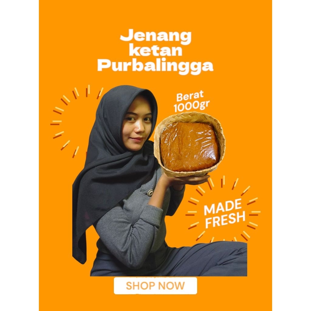 

Jenang dodol ketan 1000grm gula jawa asli. kenyal manis non pengawet. cita rasa tradisional bisa COD