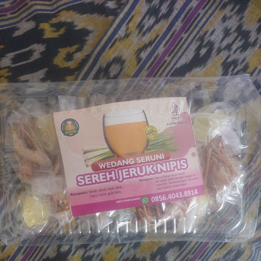 

wedang seruni sereh jeruk nipis