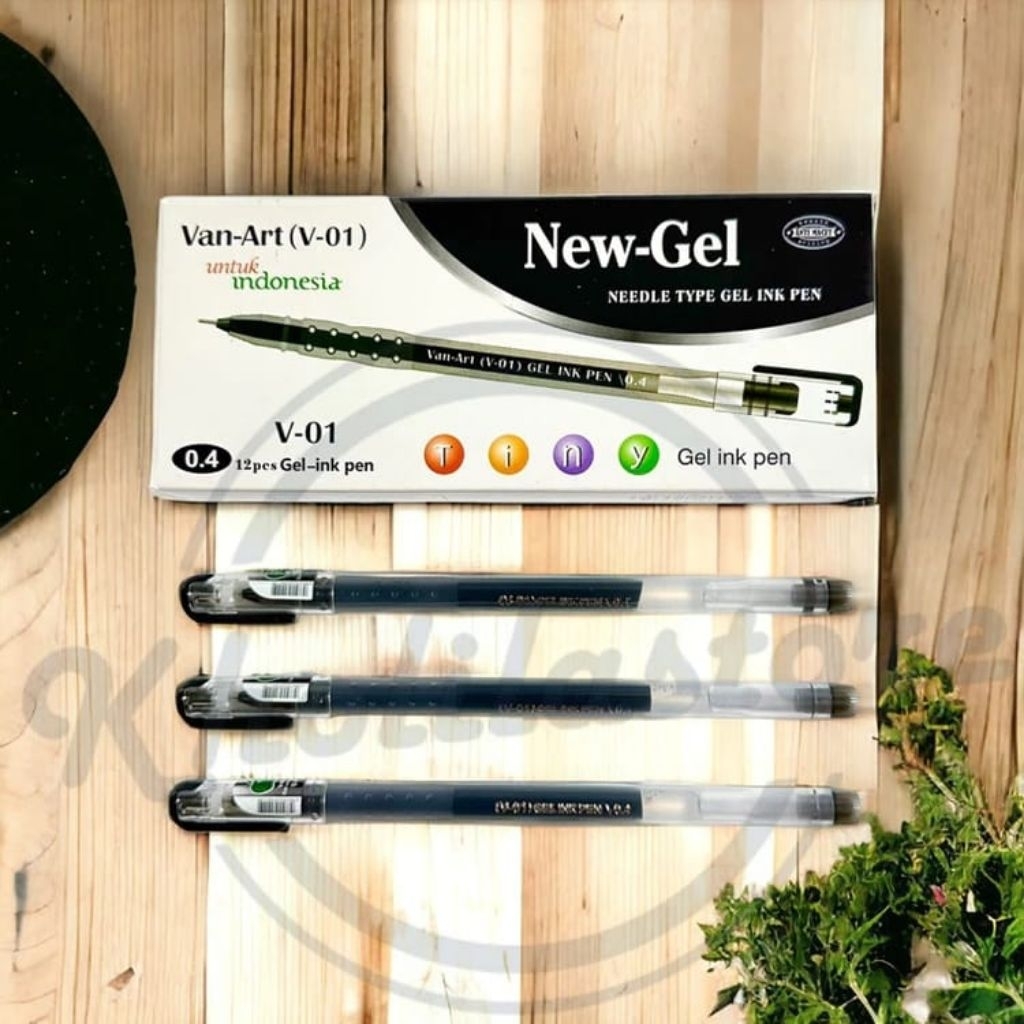 

Pulpen Gel Van Art V-01 0.4mm | Pena Tinta Hitam Halus untuk Menulis & Menggambar