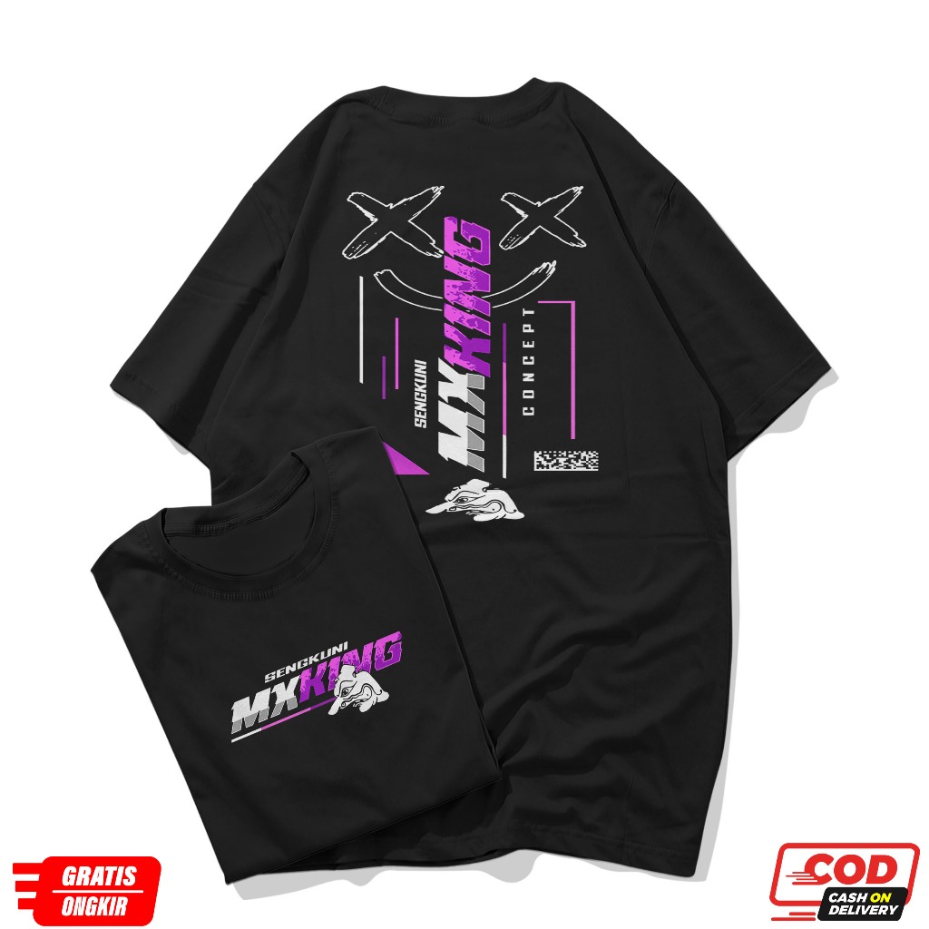 KAOS Distro MX GANK Ful Cotton 24S Tebal, KAOS Distro Yamaha Jupiter MX King, KAOS MX King Gank