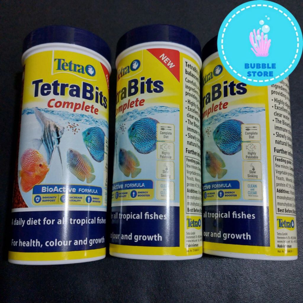 TETRA BITS 93GR 300ML / MAKANAN IKAN TETRA BITS