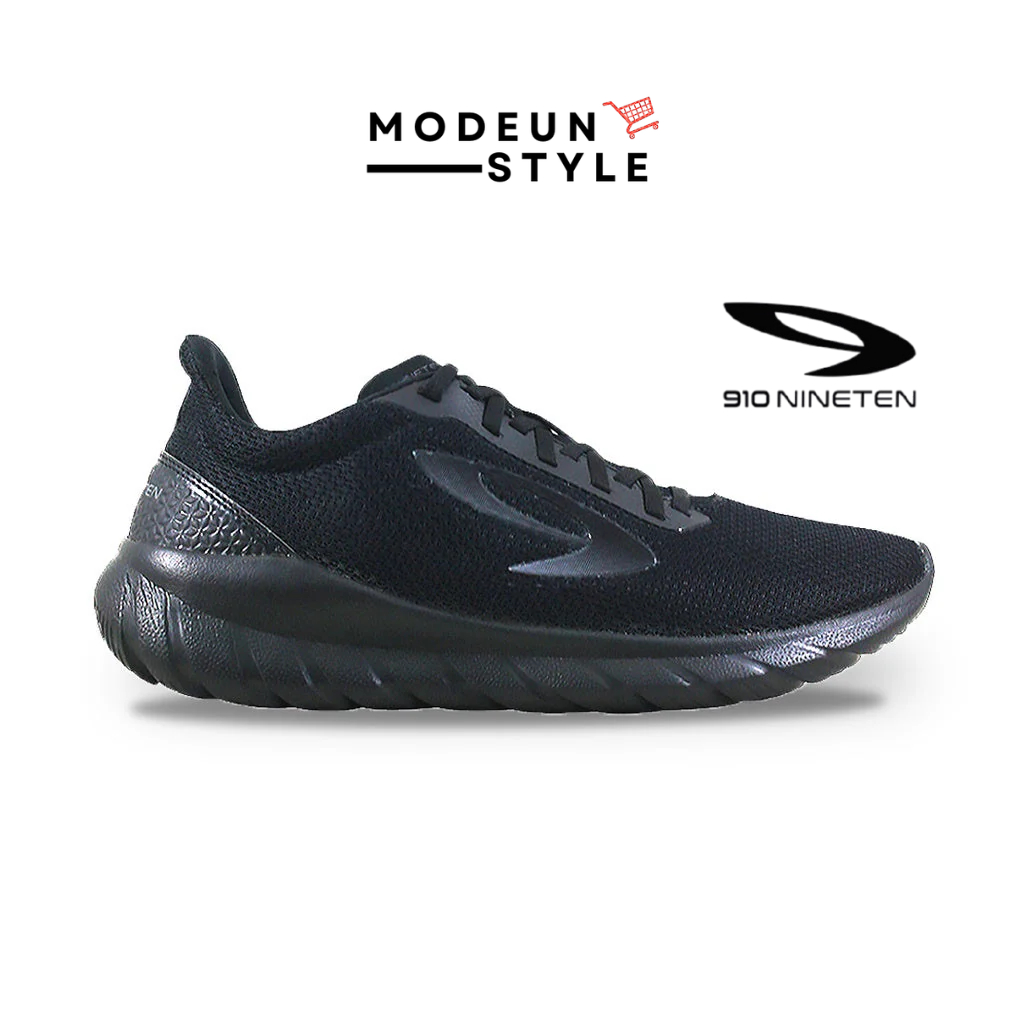 910 YASHA HITAM HITAM - Sepatu Lari / Yasha Hitam Hitam 910Nineten / Sepatu BTS / Sepatu Full Black