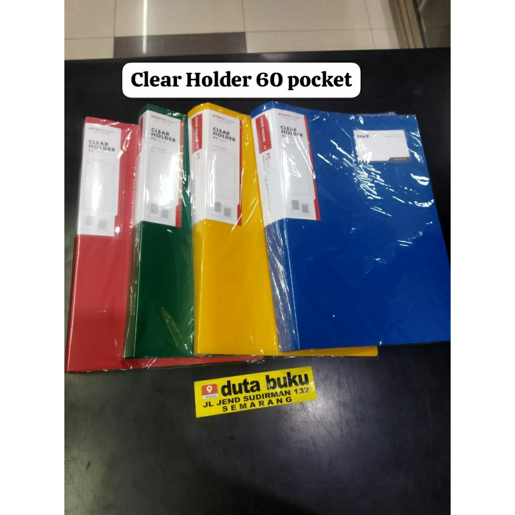 

Map Clear Holder / Dokumen Keeper / Display Book Album FC Folio 60 Pocket InterX Folder