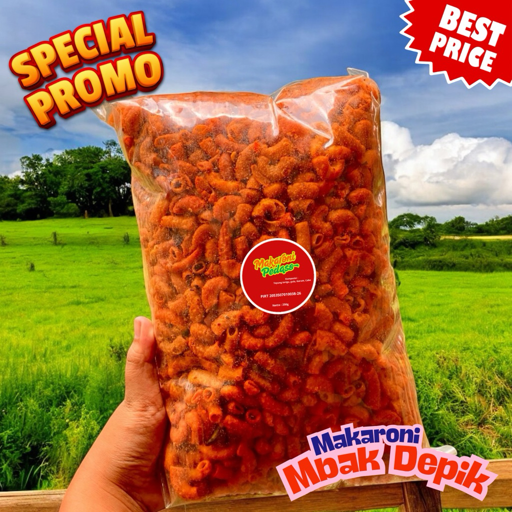 

Makaroni Pedas Termurah | Makaroni Pedas Surabaya | Makaroni 1/4kg