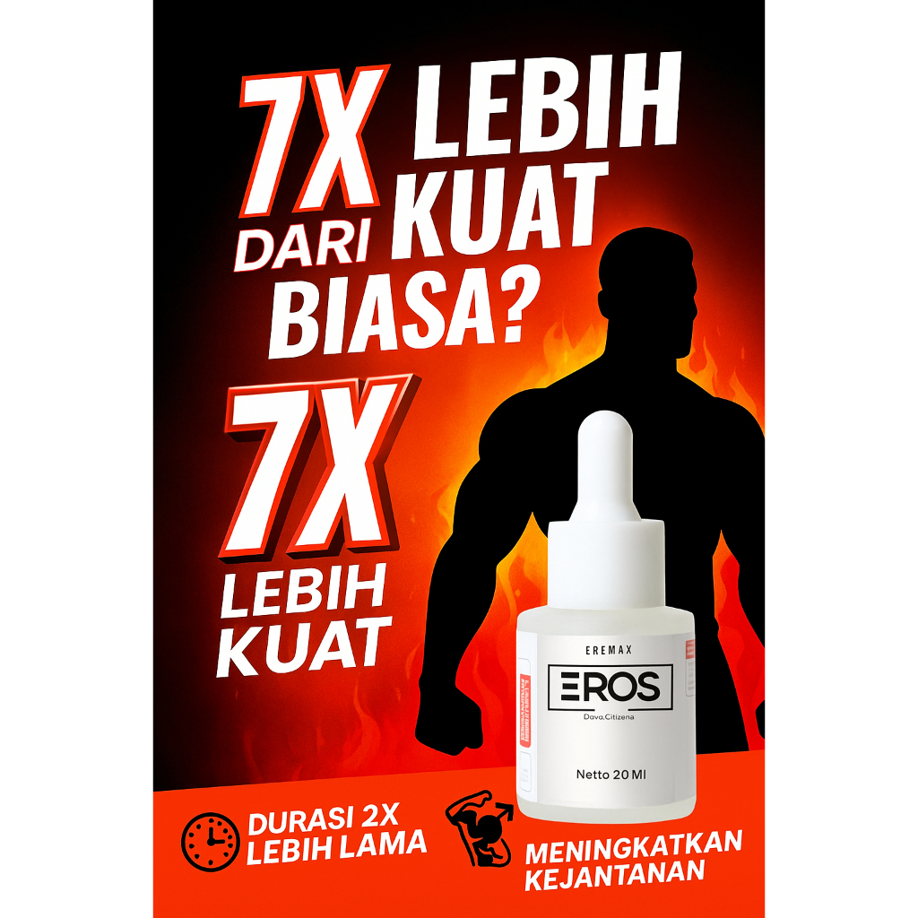 Diskon 50%! Serum EROS Obat Kuat Oles – 7X Lebih Kuat, Tidak Panas, Aman