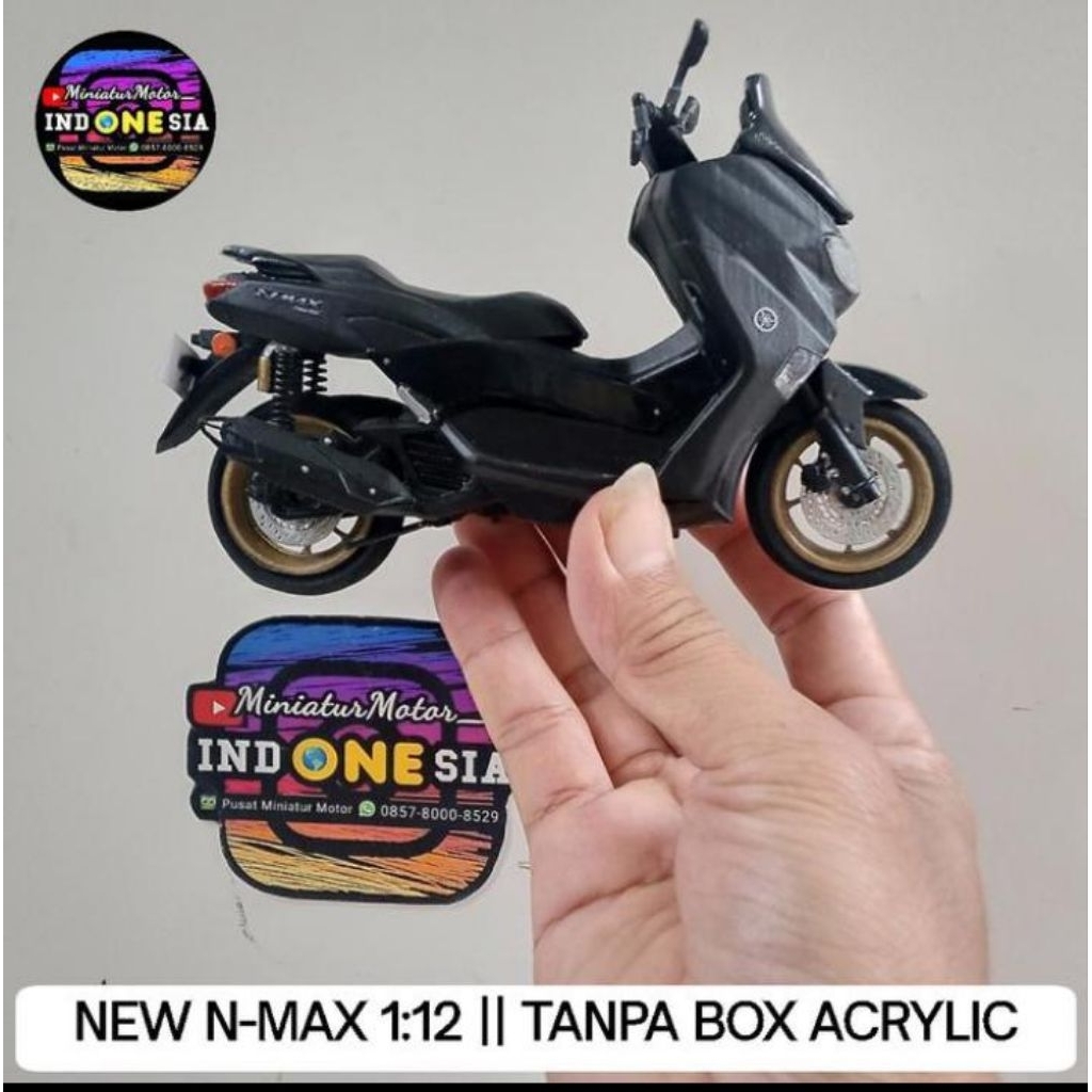 Diecast miniatur motor YAMAHA NMAX OLD - NMAX NEW - NMAX TURBO Skala 1:12 Bisa request