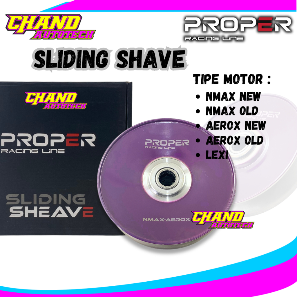 Pulley Belakang Sliding Sheave Proper Nmax Aerox Lexi Pulley CVT Belakang Proper Racing Line