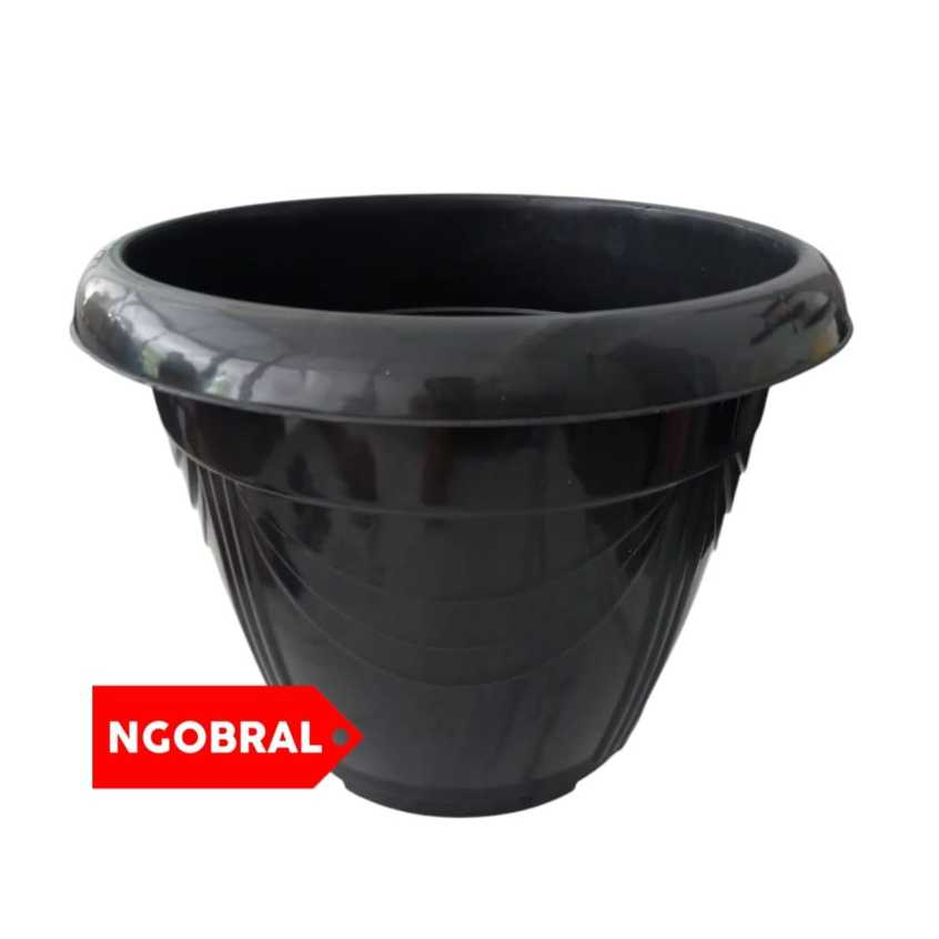 GOJEK/GRAB - Pot Bunga Besar D 50/Pot Bunga Besar D 45/Pot Tanaman Plastik/Pot Bunga Jumbo Tebal