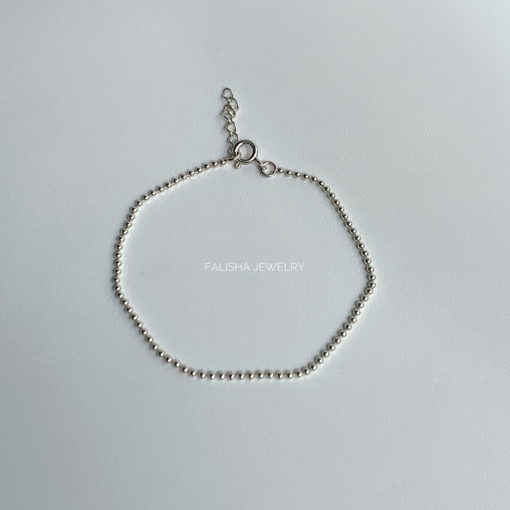 ZERIA BRACELET - 925 STERLING SILVER JEWELRY | GELANG PERAK WANITA/PRIA ANTI KARAT S925