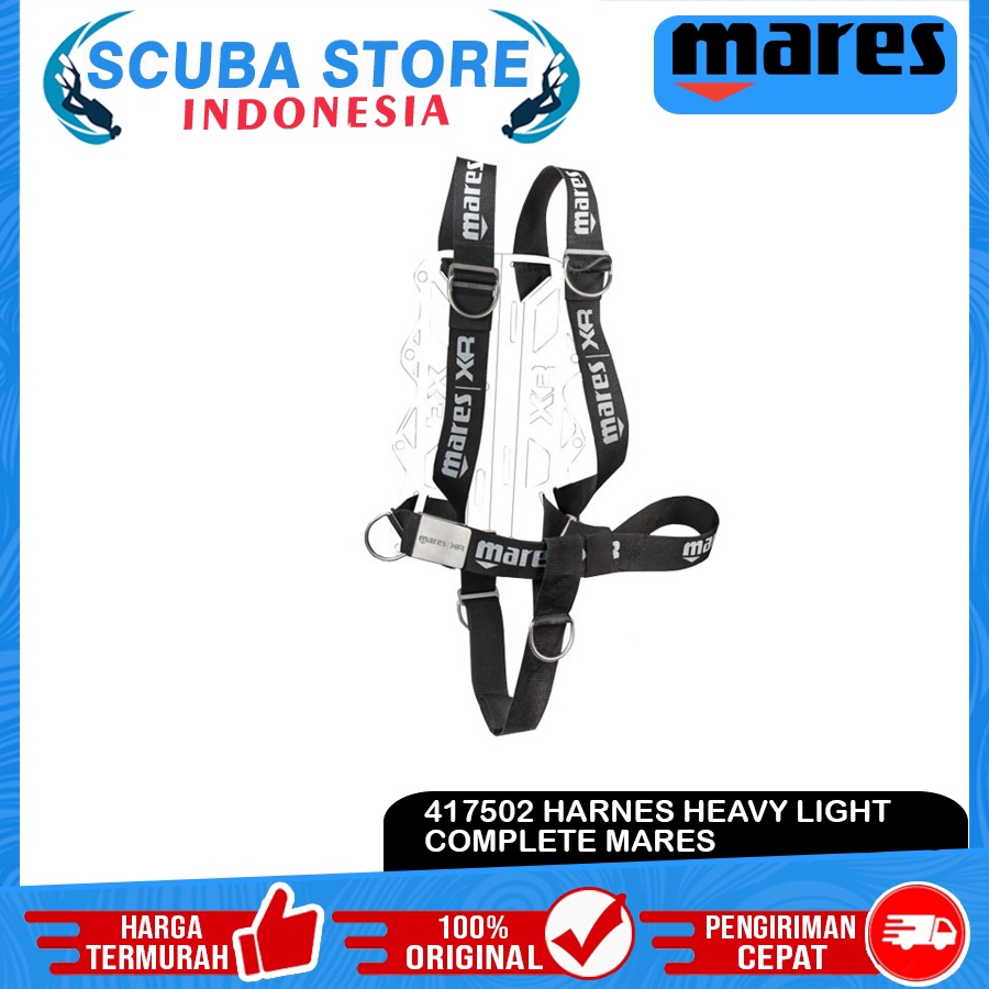 417502 Harness Heavy Light Complete Mares XR Set For Backplate BCD Technical Tech Scuba Diving Selam