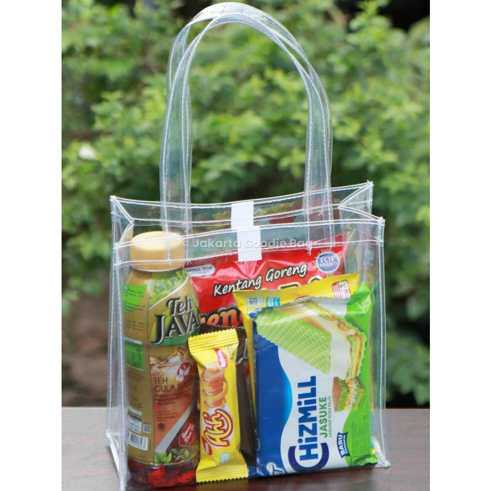 

Tas Souvenir P20xL10xT20 Goodie Bag Mika Bening Transparan