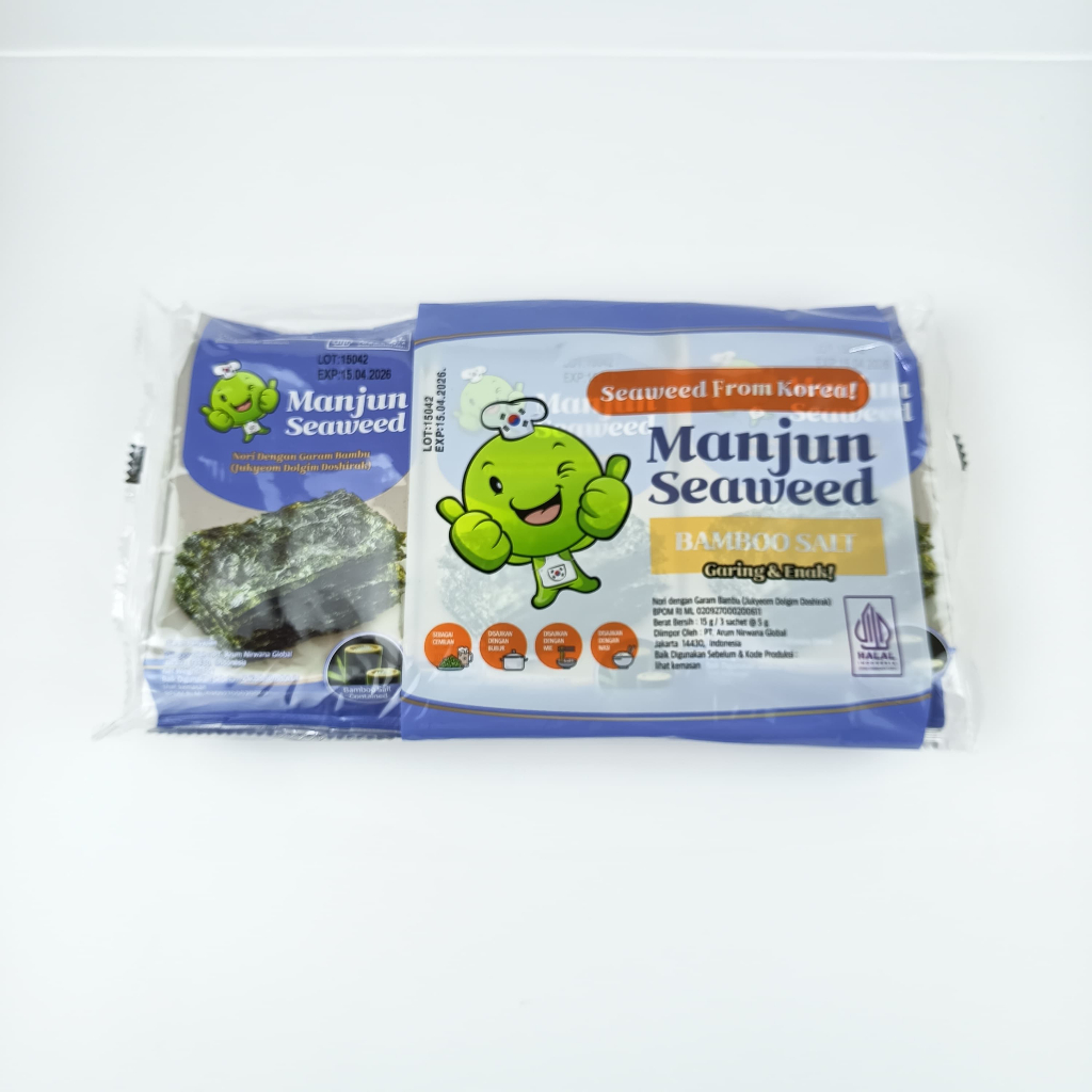 

Manjun Seaweed Bamboo Salt 15Gr 3 Sachet @5Gram