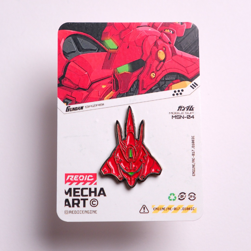 Pin Enamel Gundam SAZABI