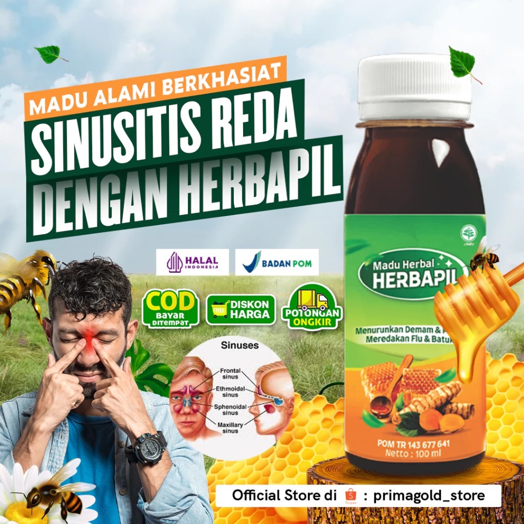 

HERBAPIL MADU HERBAL BATUK PILEK,SINUSITIS