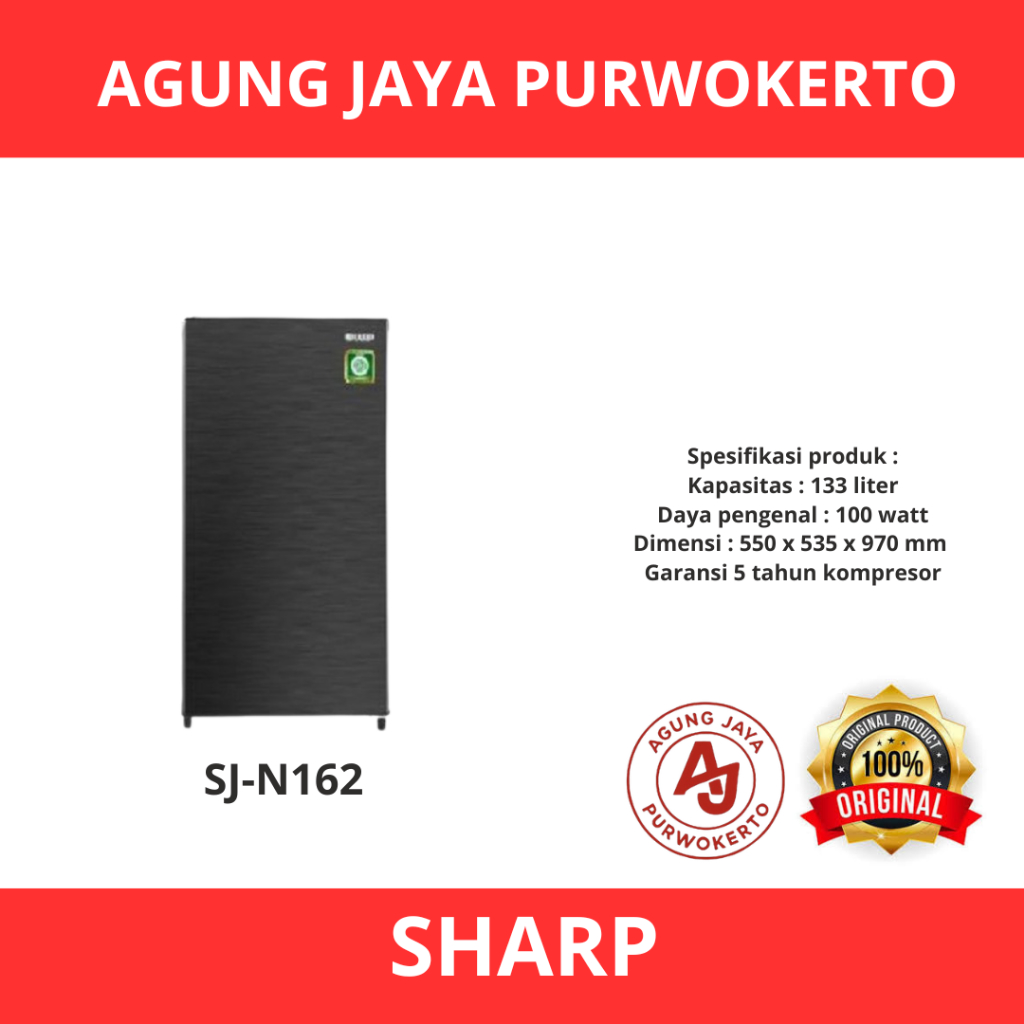 KULKAS SHARP 1 PINTU SJ-N162