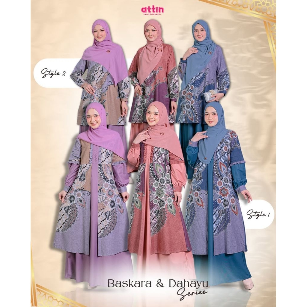 Gamis Batik Dahayu Dress By Attin Hijab