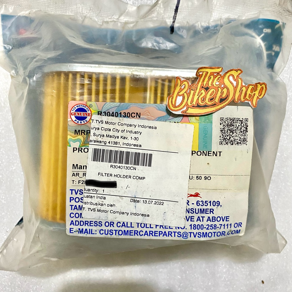 saringn filter udara TVS MAX 125 Original TVS