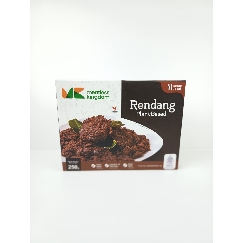 

Meatless Kingdom Rendang Plant Based 250Gr Siap Santap Daging Rendang Vegetarian Tersedia dalam Kemasan 250Gr