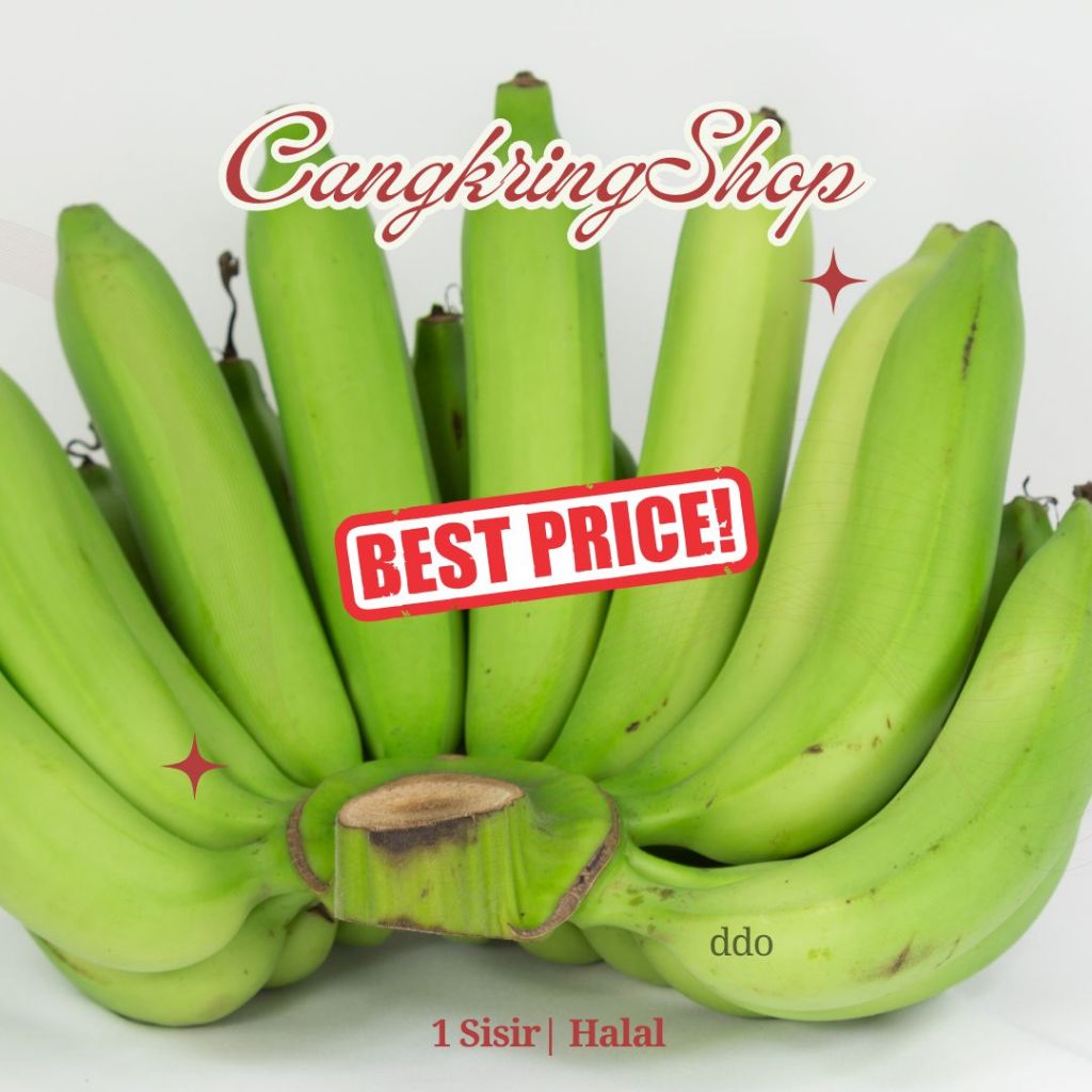 

(BEBAS ONGKIR) Pisang Hijau 1 Sisir / Spesial Makanan Segar / Buah Segar