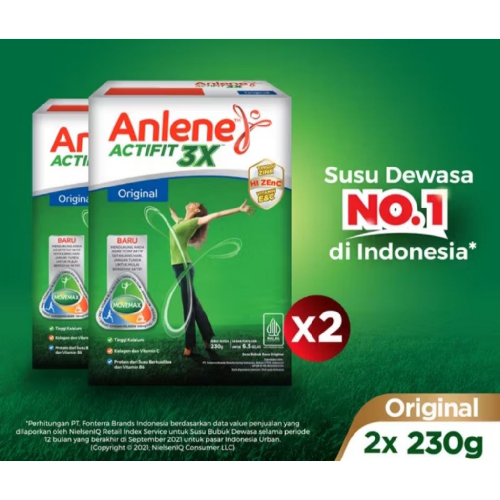 

Anline Actifit 3X Susu Bubuk Dewasa Original 2 x 230gr