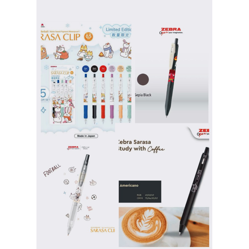 

ZEBRA sarasa clip pulpen gel 0,5mm limited edition
