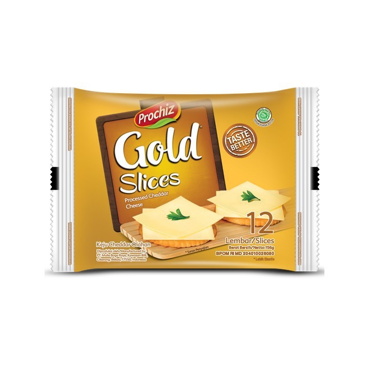 

[oddsolshop] pekanbaru/Prochiz Gold Slices 12 lembar Cheddar Cheese Keju Cedar