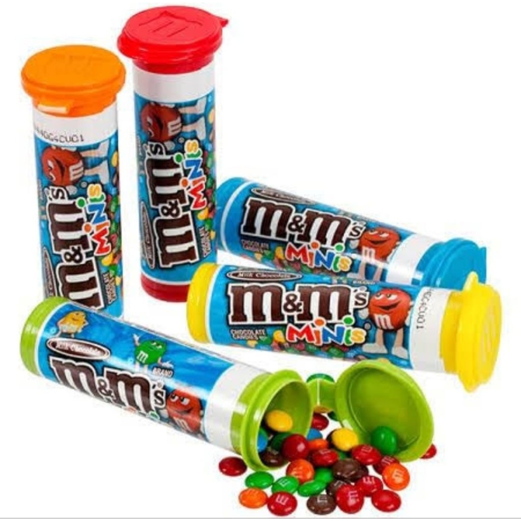 

M&M minis tube Dubai coklat m&m snack import coklat dubai