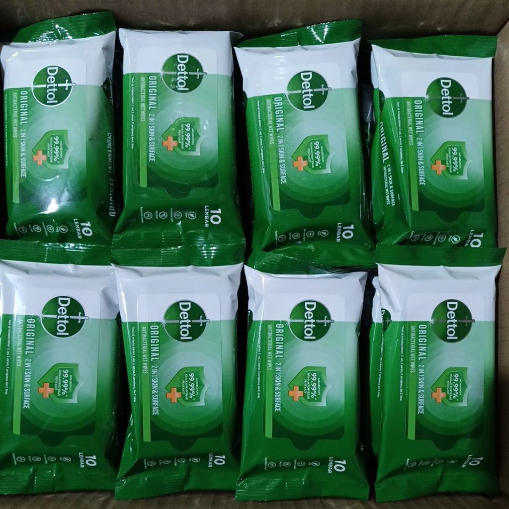 dettol tisu basah 10 sheet