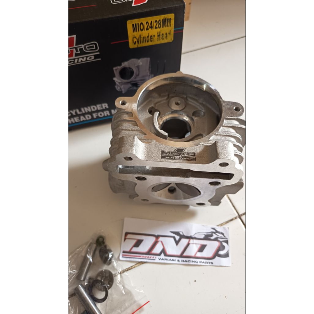 MOTO1 Cylinder head mio 2V 28-24 + klep + retainer/Cilinder head mio 2V/Cylinder head moto1 mio 2V 2