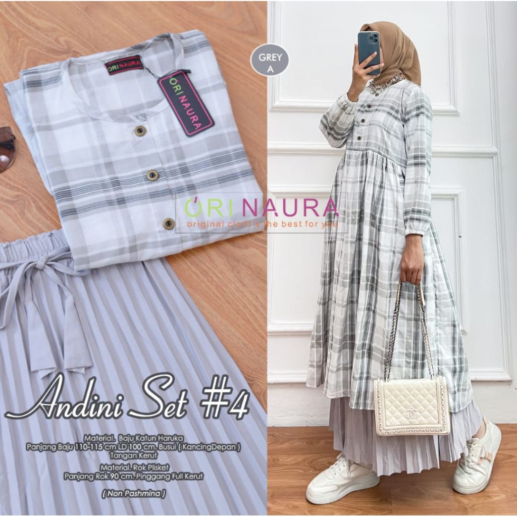 ANDINI SET #4 ORI NAURA ATASAN+ROK