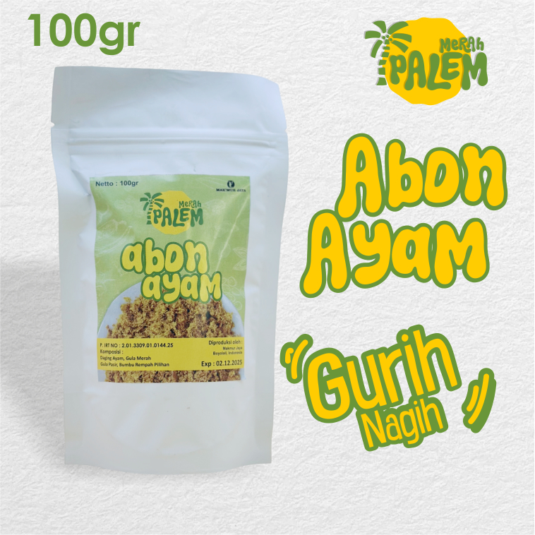 

Palem Merah Abon Ayam 100 g – Tanpa Pengawet - Lauk Praktis