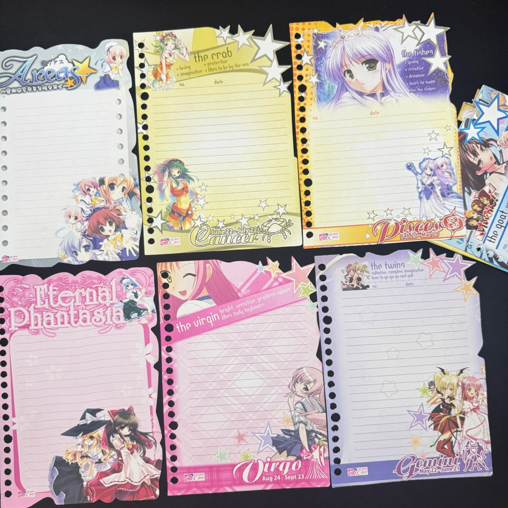 

[ Dream Card ] Harga per Lembar Loose Leaf Isi Binder A5 Fancy Karakter Dreamcard Limited Edition Paper Collection Kolek Eternal Rare Anime Manga Action figure zodiac rasi bintang star metal slug virgo gundam pisces aries king second preloved new PL