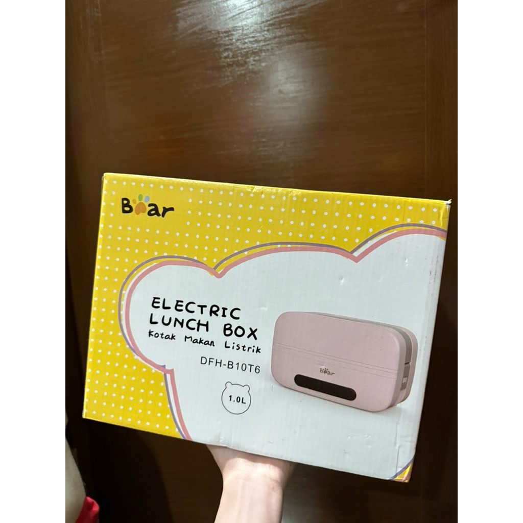 [NEW] Electric Lunch Box Multifungsi Dengan Penghangat 1 Liter Bear | Kotak Makan Listrik Bear Denga