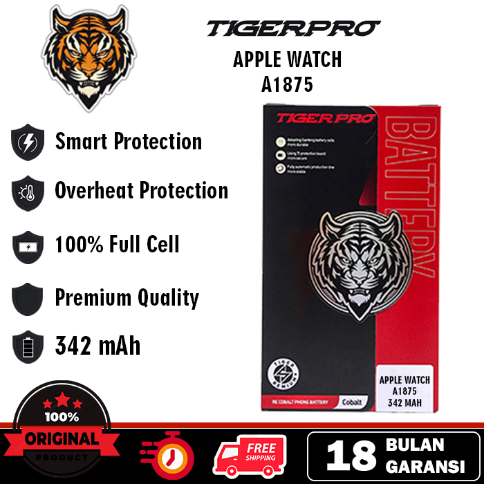TigerPro - Apple Watch A1875 Baterai Battery Batre