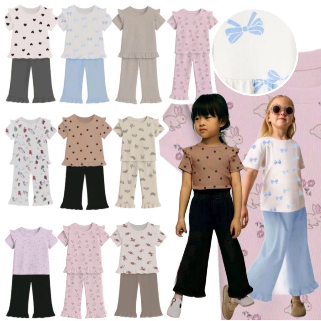 setelan anak perempuan hm