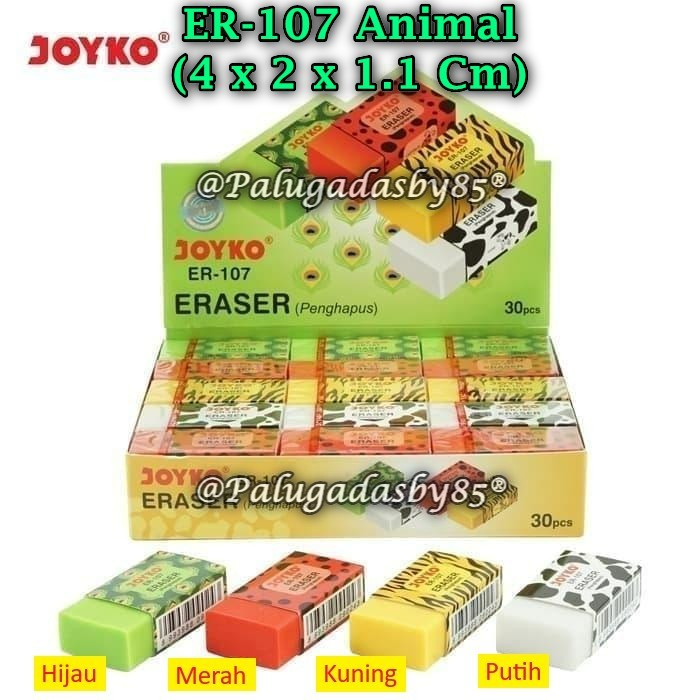

(1 Biji) Penghapus JOYKO ER-107 Animal BISA PILIH WARNA / Eraser Penghapus Joyko ER-107 (1 Biji)