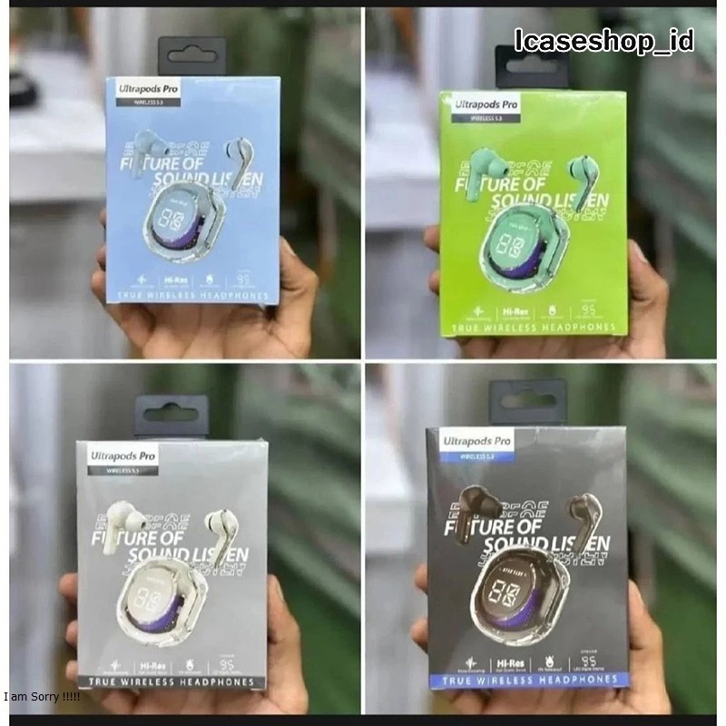 TWS MACARON ULTRAPODS MAX Bluetooth 5.3 earphone with Microphone HiFi Stereo Bass Earbuds Macaron le