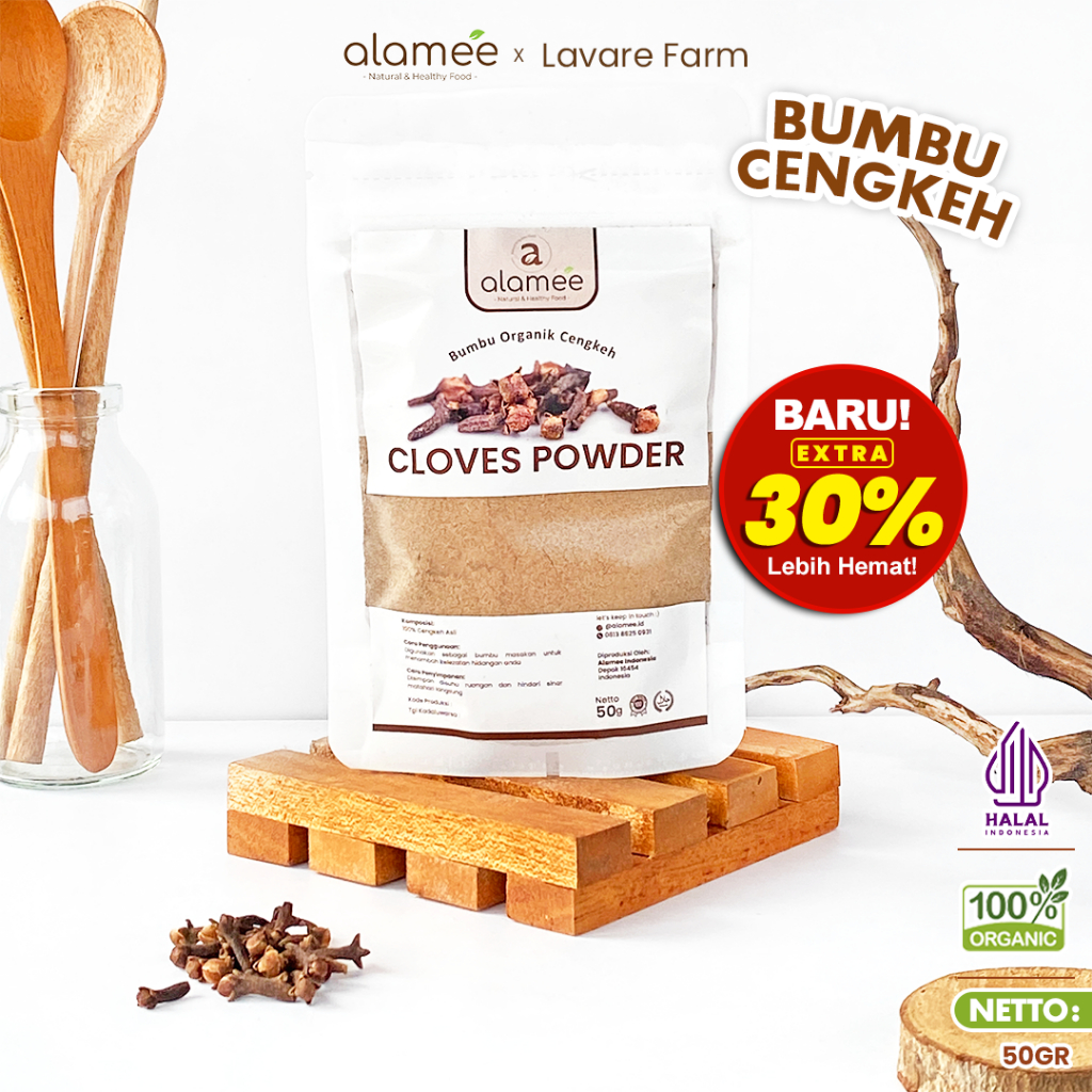 

Cengkeh Bubuk Clove Powder Ground Spice Rempah Rimpang Murni Asli Tanpa Campuran Bumbu Organik 50gram